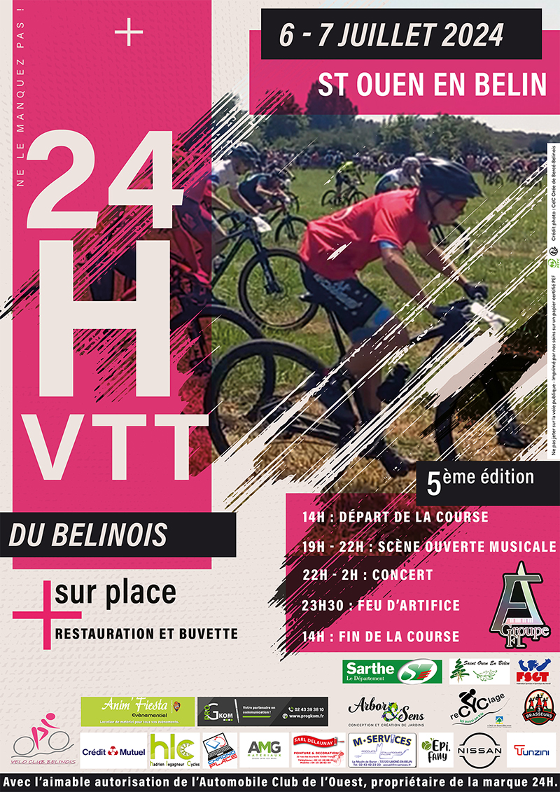 Affiche 24VTT 6 7 juillet 2024